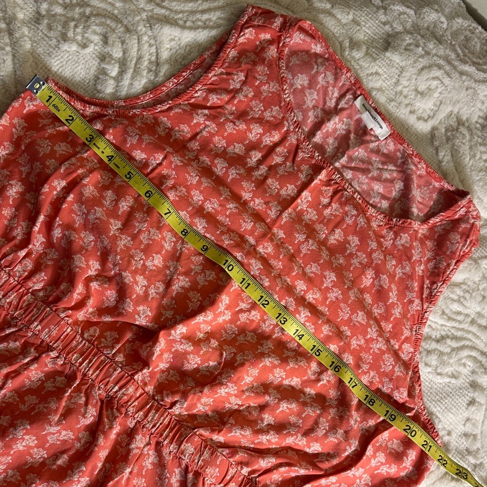 beachlunchlounge Coral floral print multi color Midi Dress - Picture 7 of 9